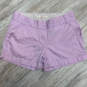 J Crew Chino Shorts with Pockets Lavender Size 0